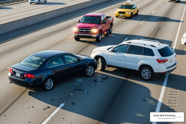 Aggressive driving accident