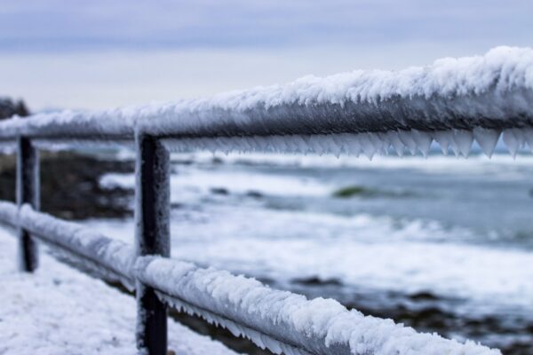 icy handrail