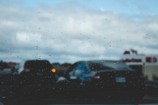 cars in the rain